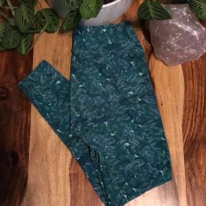 Green/ Teal LuLaRoe Leggings OS